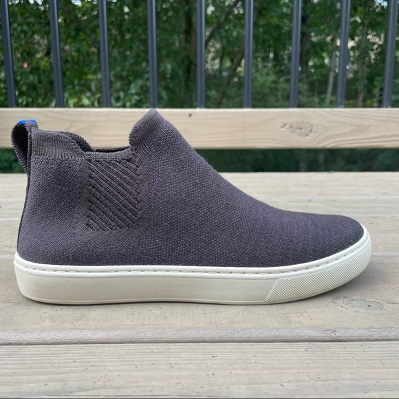 Rothy’s The Chelsea Merino Wool Espresso knit sneaker boots size 8 - Picture 11 of 16